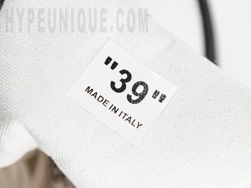 the size tag
