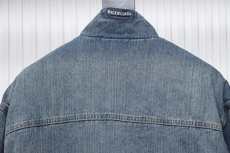 Multi-Pocket Denim Cotton Coat
