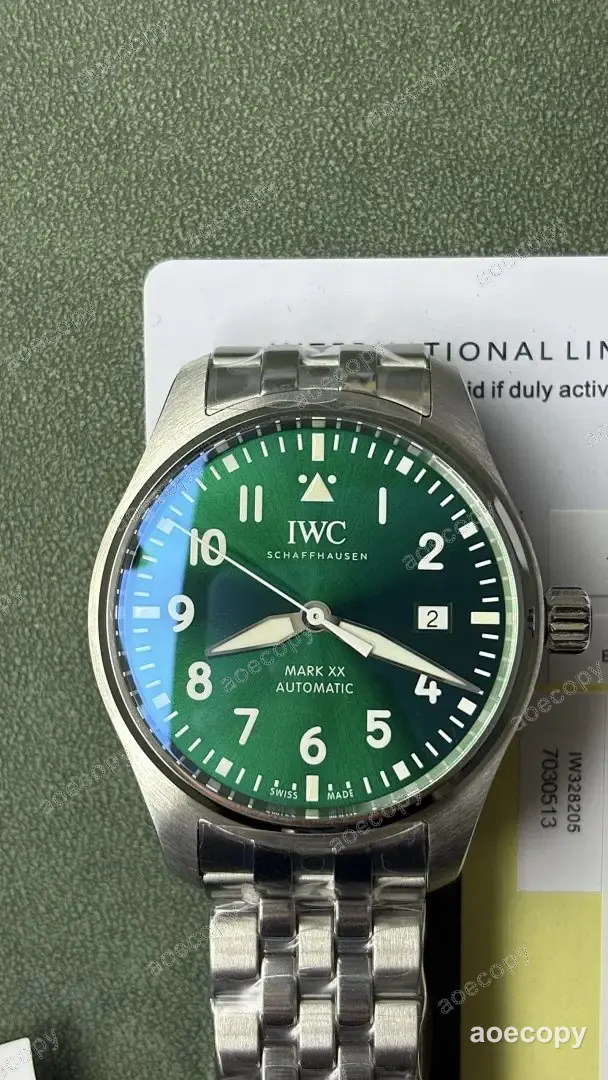 激安 アイ・ダブリュー・シー グリーン ウォッチ N級品 2892 No.0014