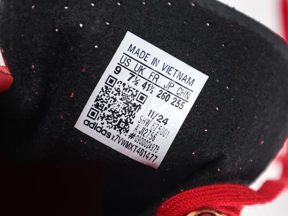 the size label
