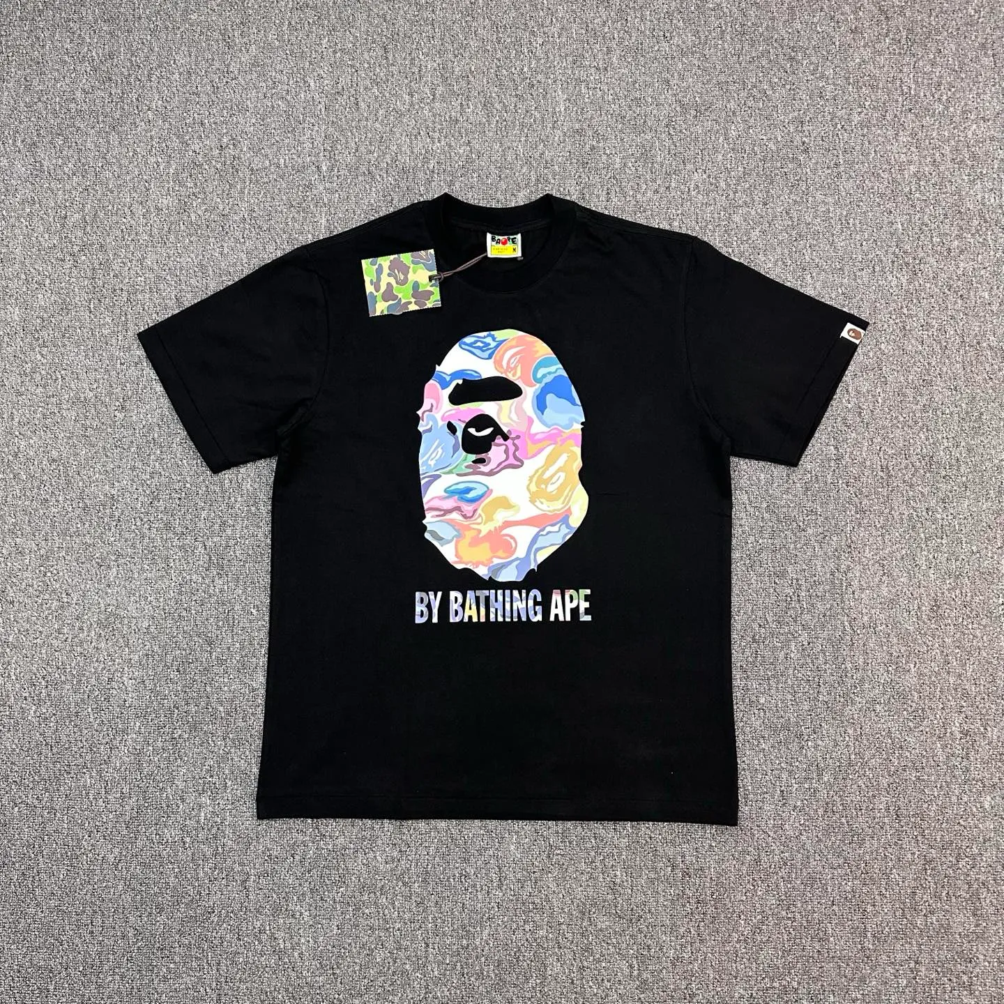 BAPE FW25 Art Camo Ape Print T-Shirt
