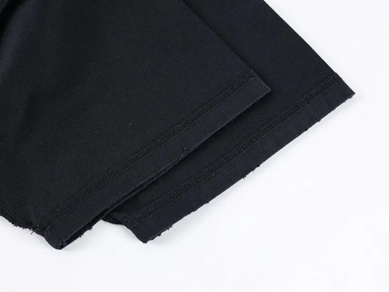 Destroyed Patch Embroidered Logo T-Shirt