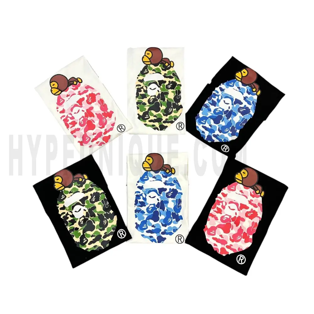 Bape Camo Milo On Big Ape T-Shirt