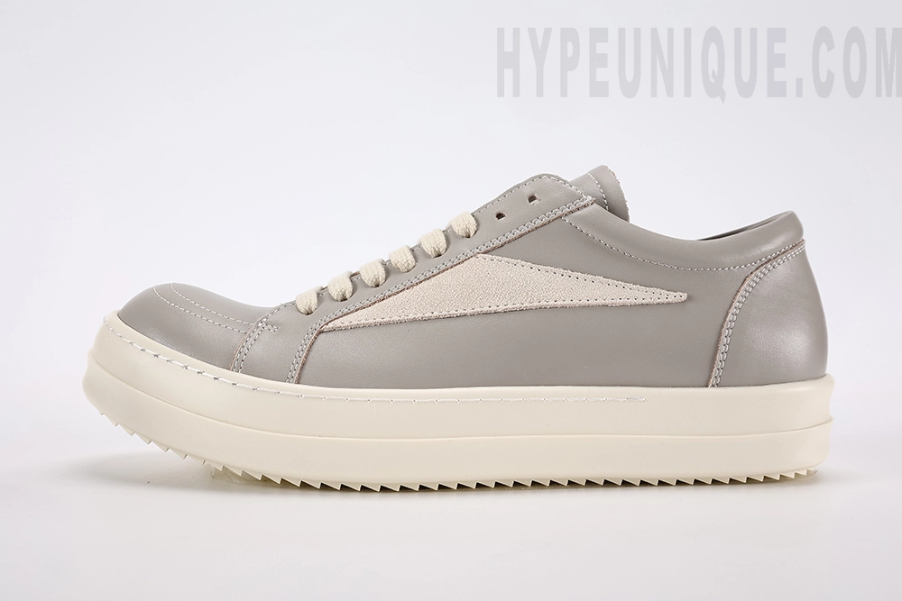 RK OWE  Lido Vintage leather sneakers “Gray/Milk”