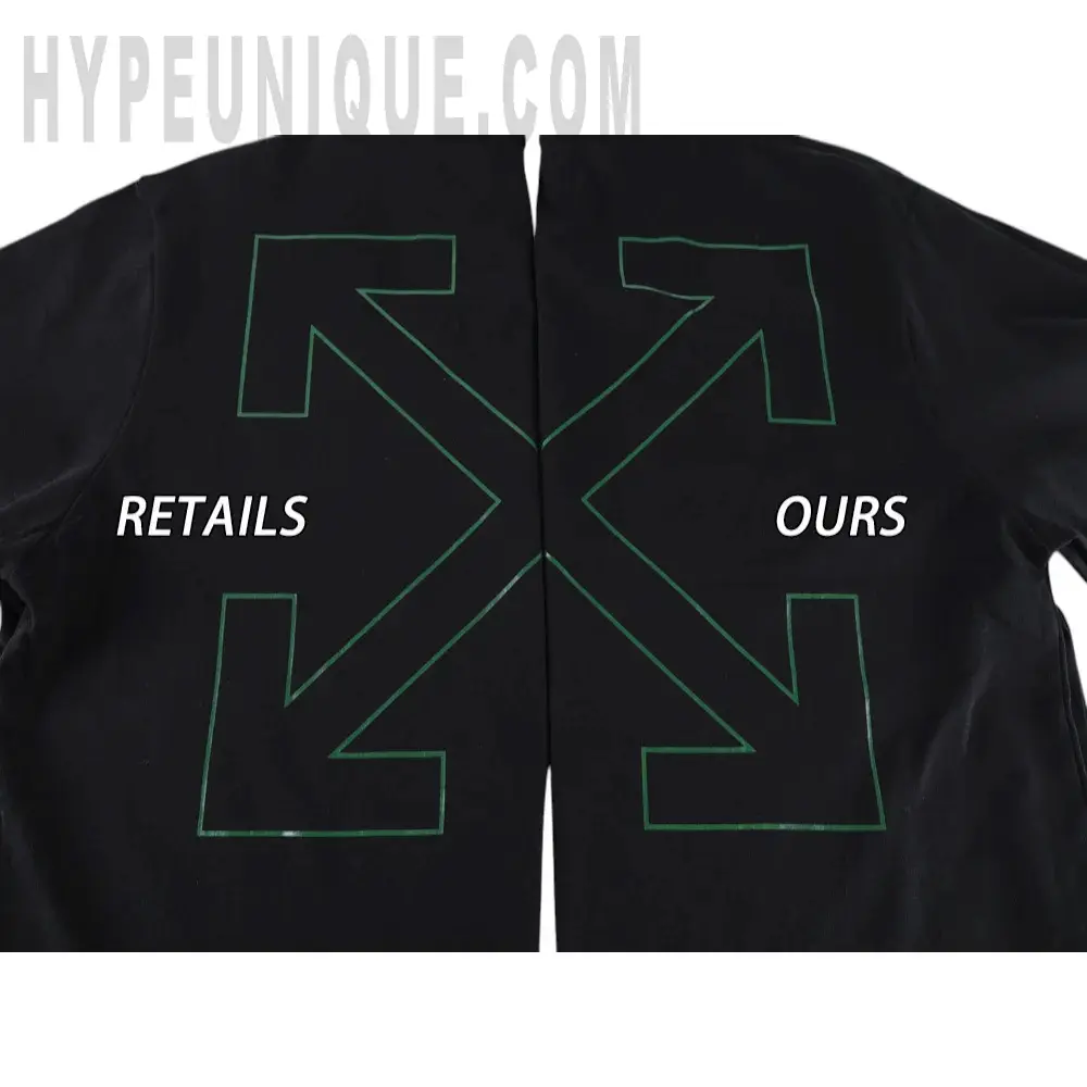 Printed graphic on the back of the garment
