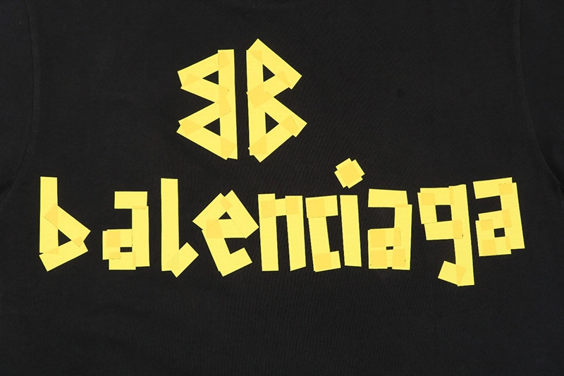 Balenciaga Yellow Tape Type T-Shirt Reps