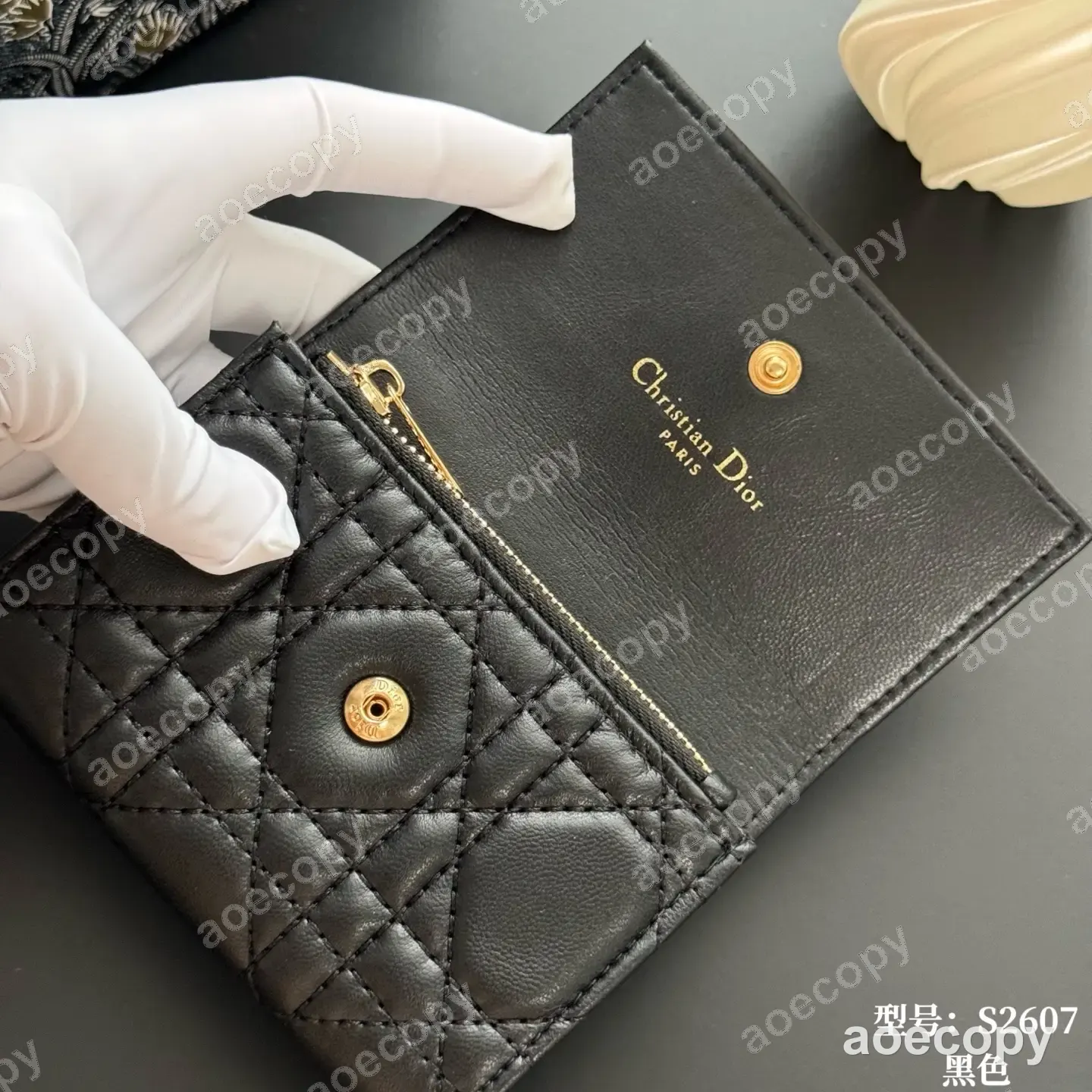 人気新作 ディオール レディ ディオール レザー ウォレット 偽物 No.0007