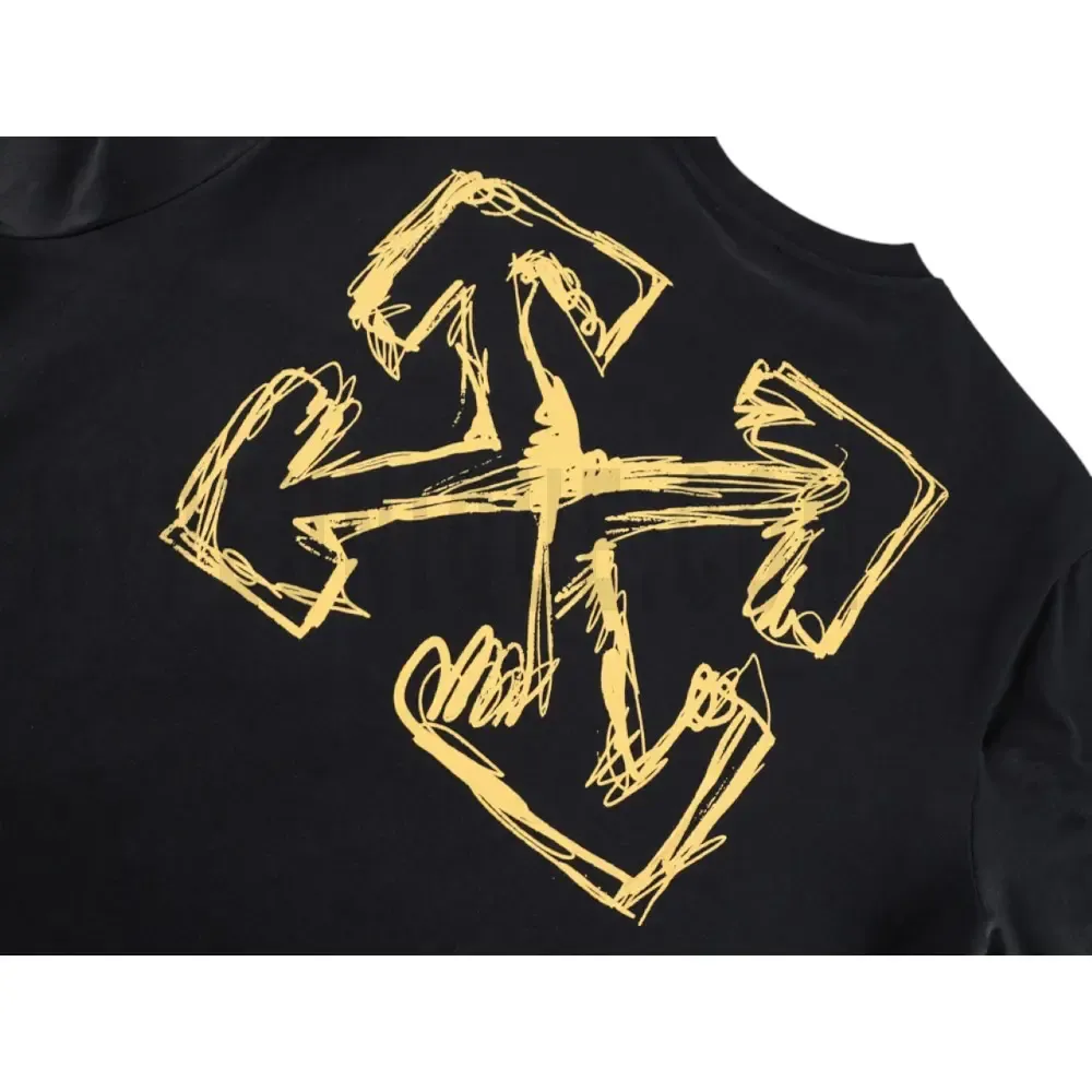 Printed graphic on the back of the garment
