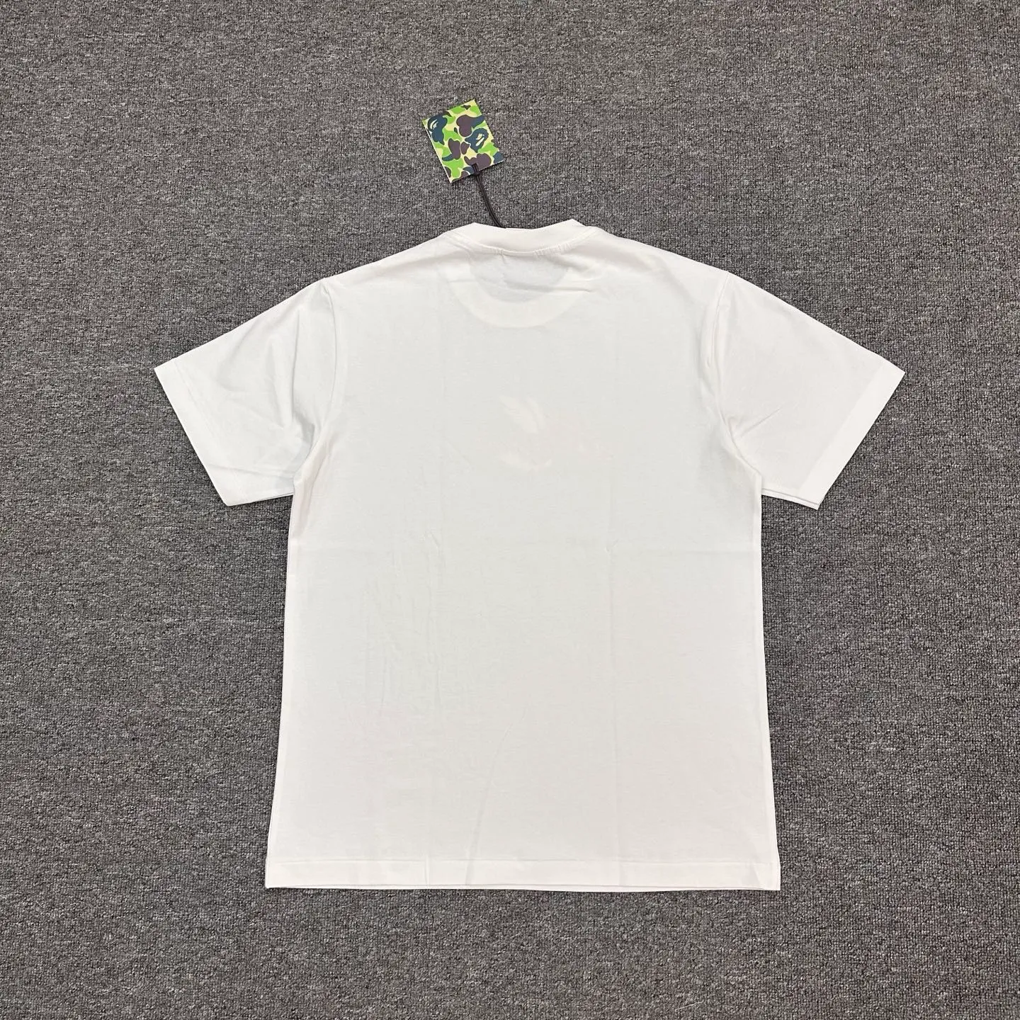 Back of BAPE SS26 Tiger Print T-Shirt Color White