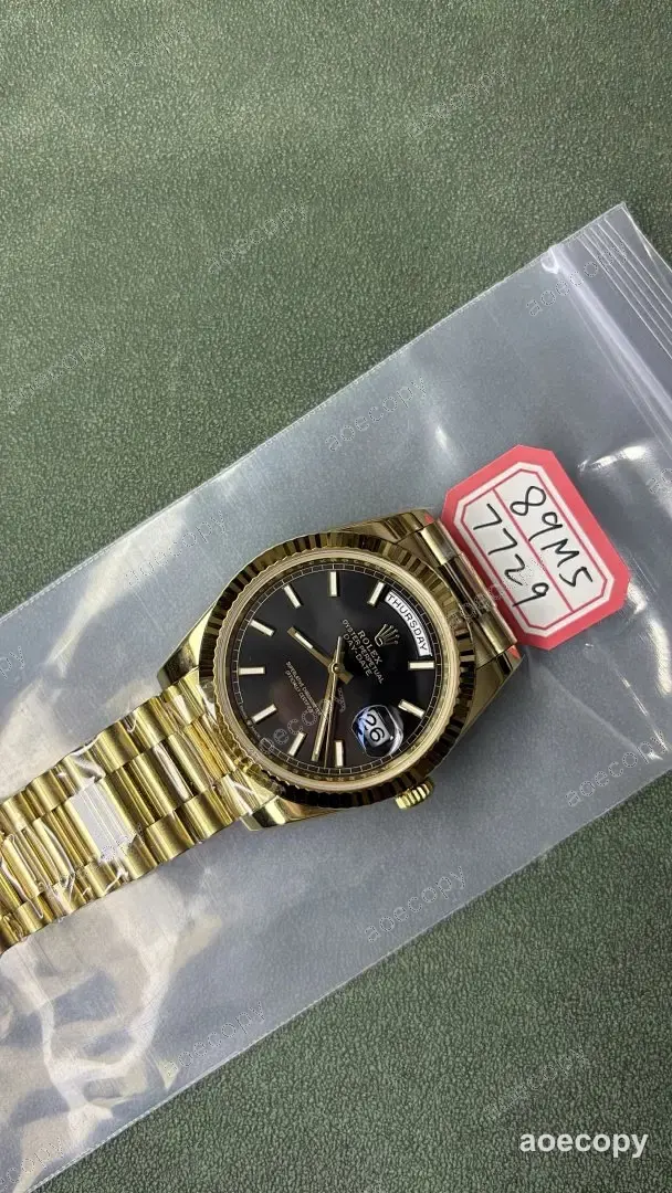 激安 ロレックス デイデイト ブラック ウォッチ N級品 89M57729 No.0060