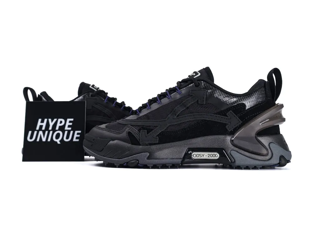 Off-White ODSY 2000 Chunky Sneakers Black Purple