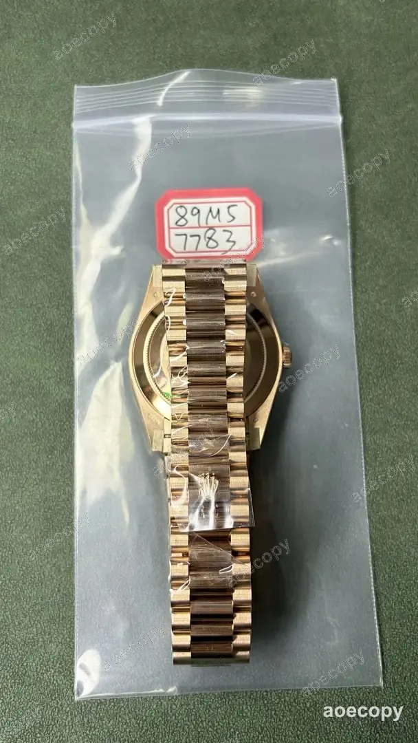 激安 ロレックス デイデイト ローズゴールド ウォッチ N級品 89M57783 No.0141