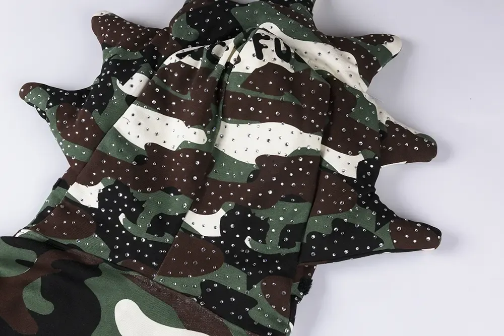 Glory Thorn Full Zip Green Camo Hoodie
