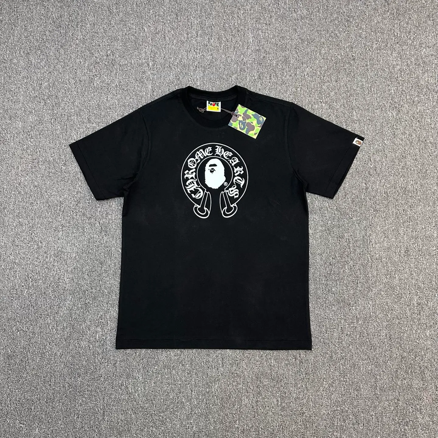 BAPE Cross Print Crew Neck T-Shirt