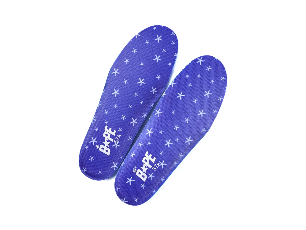 A Bathing Ape Bape Sta BAPY White Pink Printed Insoles Detail