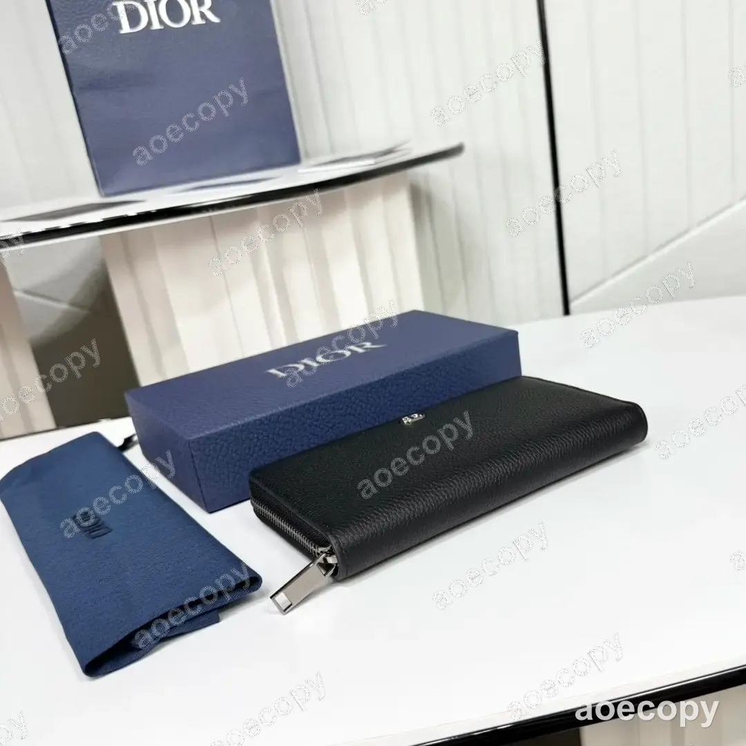 激安 ディオール レザー ブラック ロングウォレット N級品 No.0032