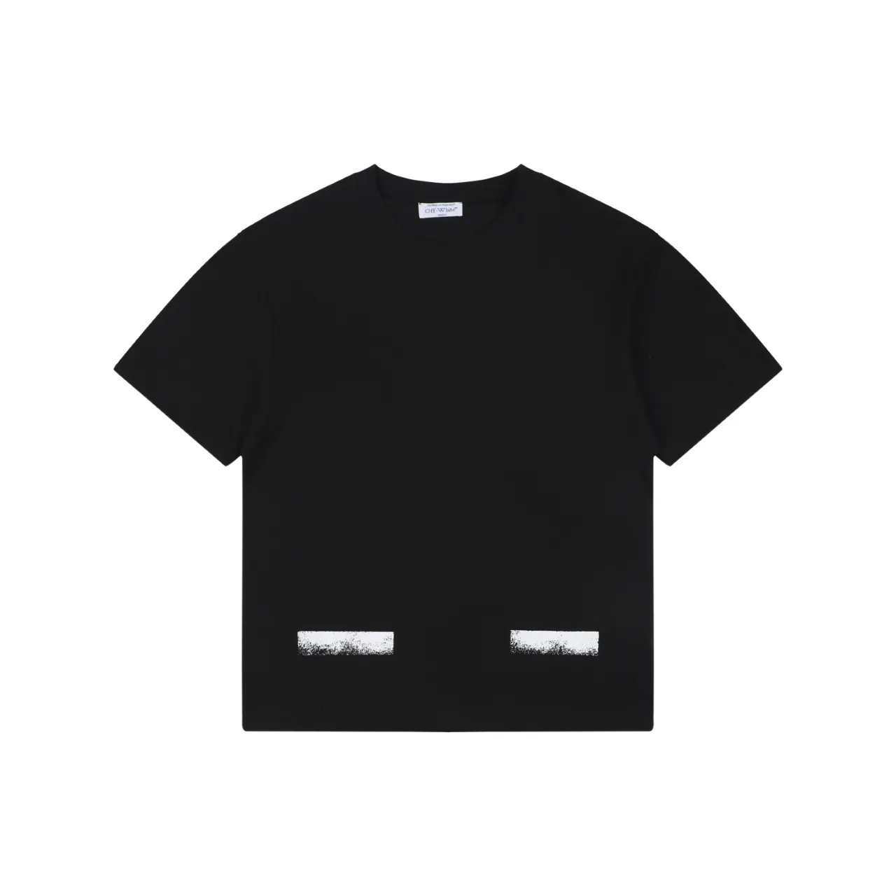 Off-White Inkjet Line Print Short-Sleeve T-Shirt