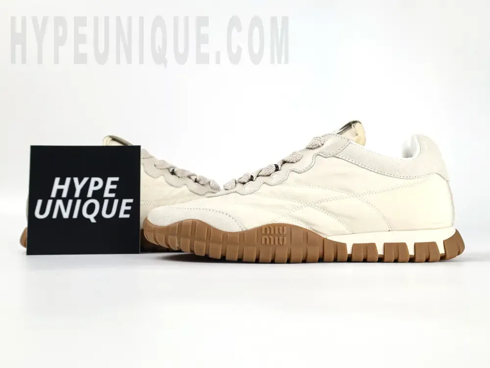 MM Tyre technical fabric and suede sneakers