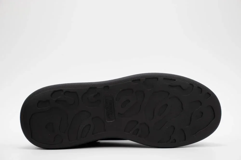 ALEXANDER MCQUEEN SHOW LEATHER PLATFORM TRAINERS - BLACK