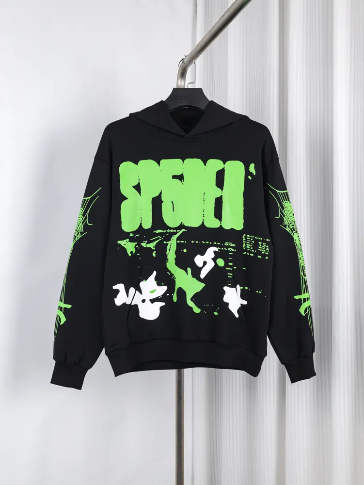 Sp5der X-Ray Hoodie in black