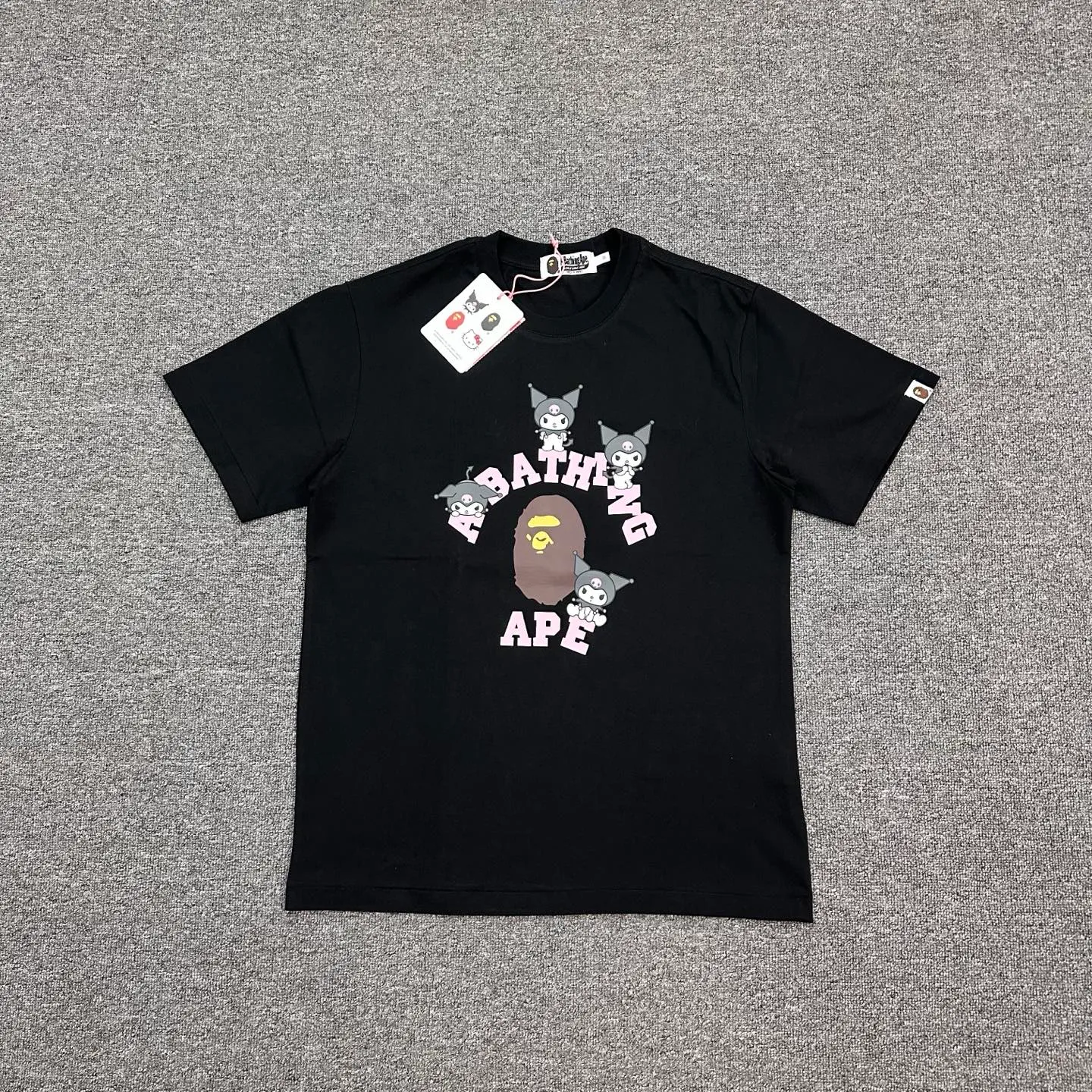 BAPE x Sanrio Kuromi Ape Head Graphic Cotton T-Shirt