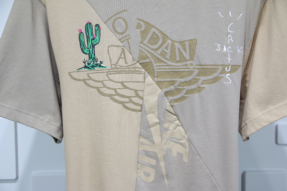 Travis Scott Cactus Jack x Jordan T-Shirt Khaki/Desert Replica