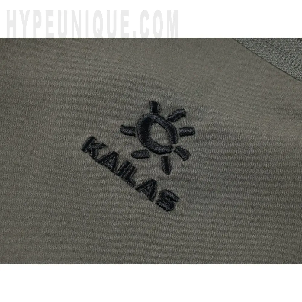 Embroidered graphic on the front of the shorts