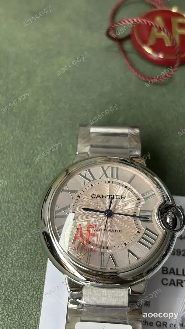 激安 カルティエ バロン ブルー ピンク ウォッチ スーパーコピー No.0159