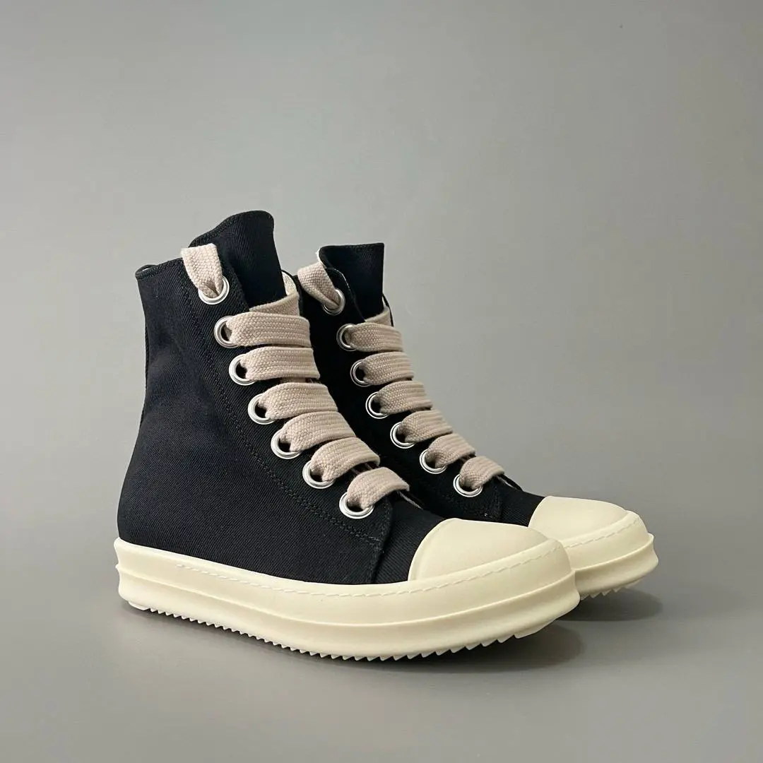 RK OWE  DRKSHDW Fogachine Cotton Denim Megalace High ‘Black Milk’
