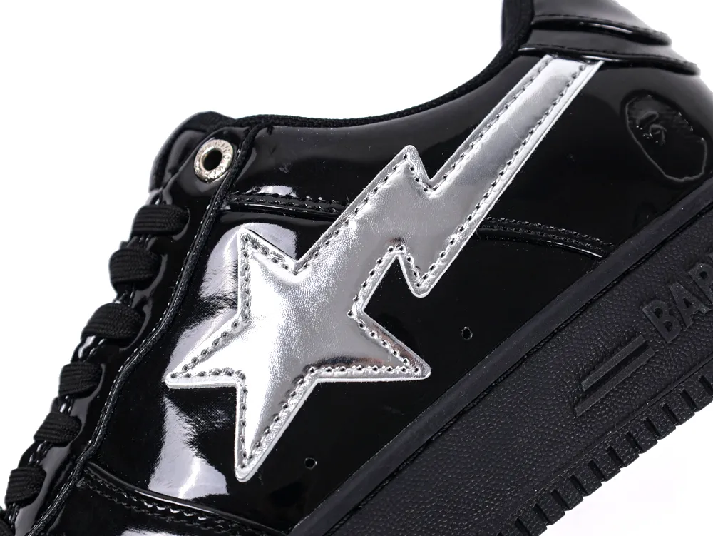 A Bathing Ape x Solebox Bape Sta Tokyo Lights Patent Black Side View