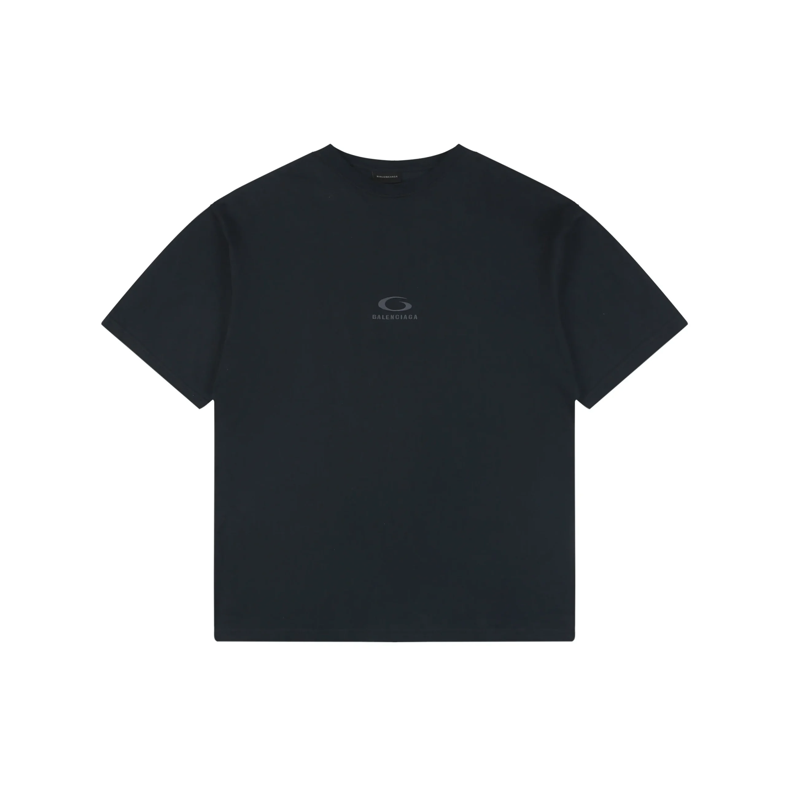 Grey Circle Embroidery T-Shirt