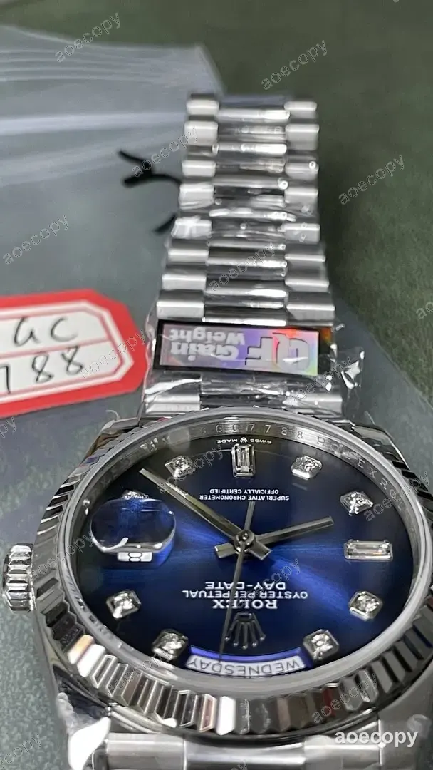 人気モデル ロレックス デイデイト ブルー ウォッチ コピー 49GC7788 No.0035