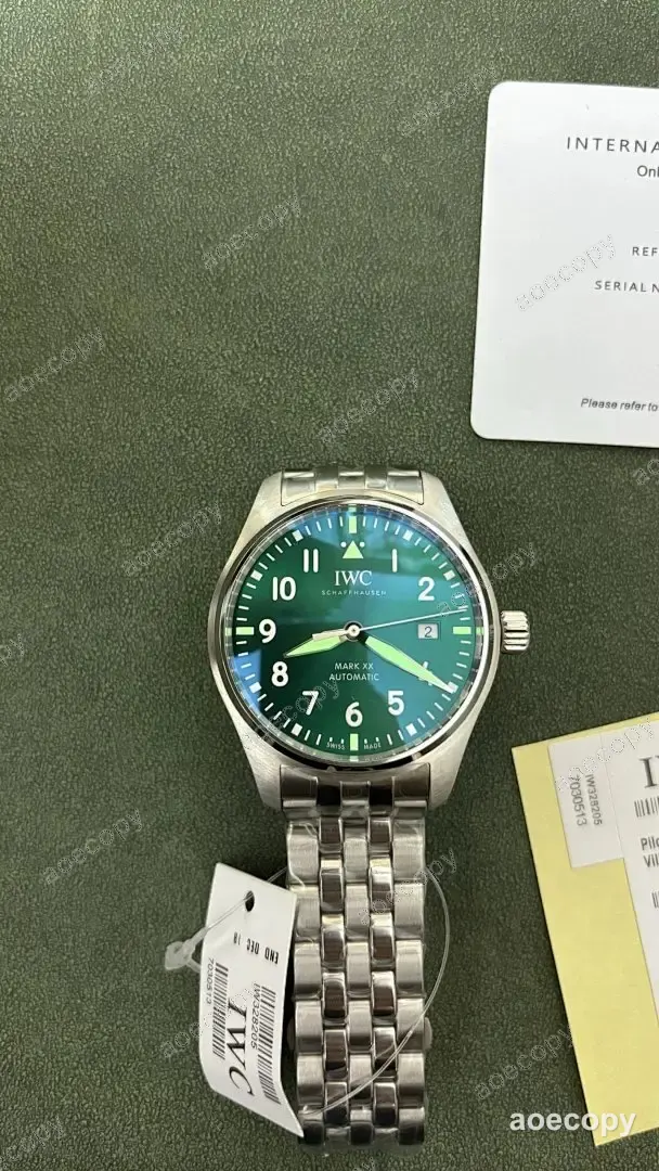 激安 アイ・ダブリュー・シー グリーン ウォッチ N級品 2892 No.0014