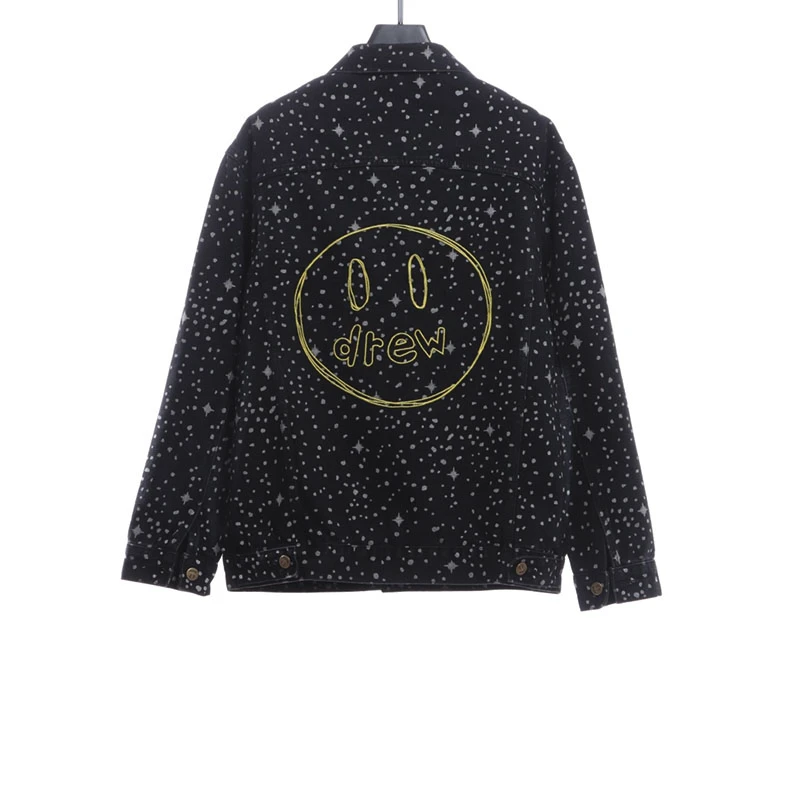 Splash ink denim jacket