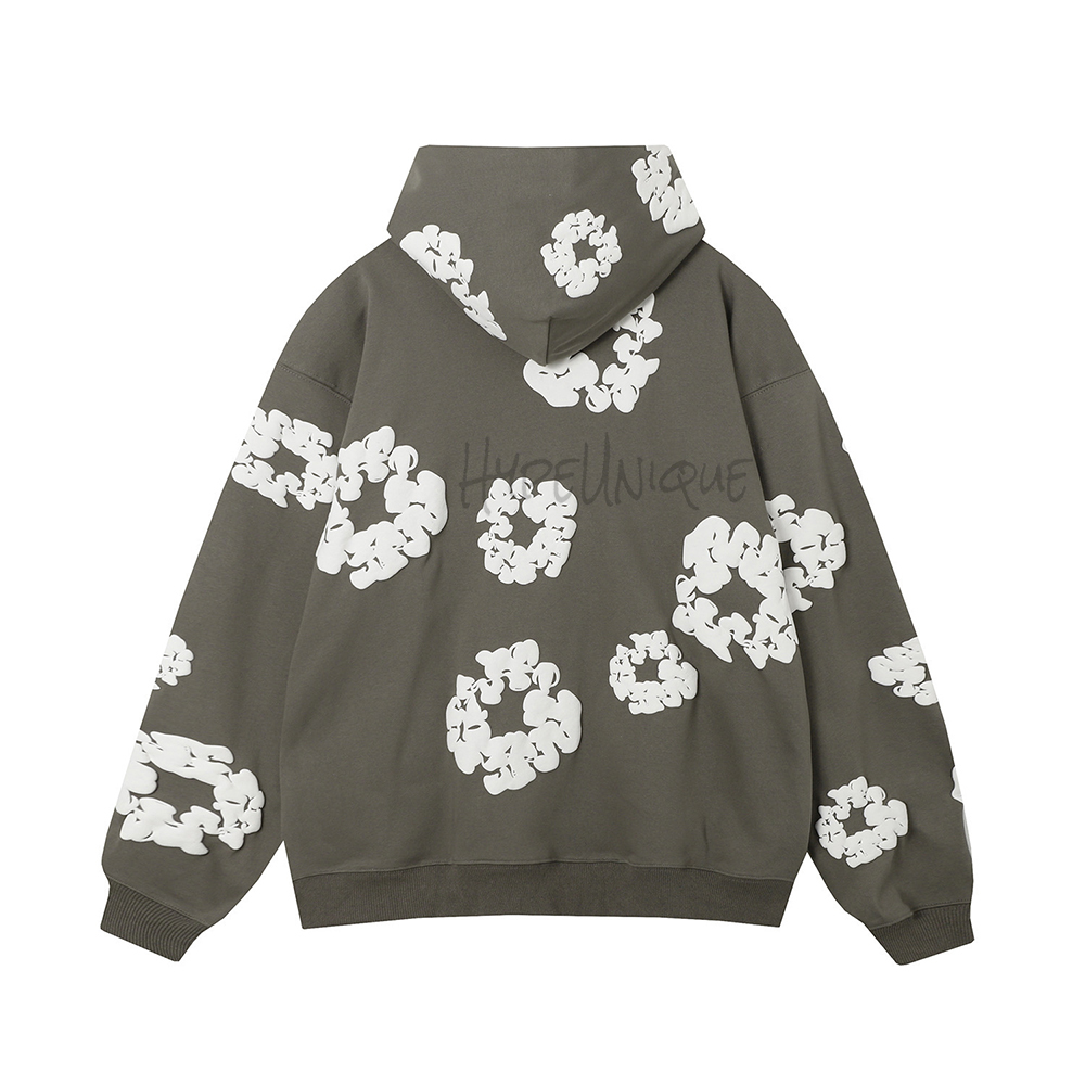 Denim Tears The Cotton Wreath Hoodie ‘Dark Gray’