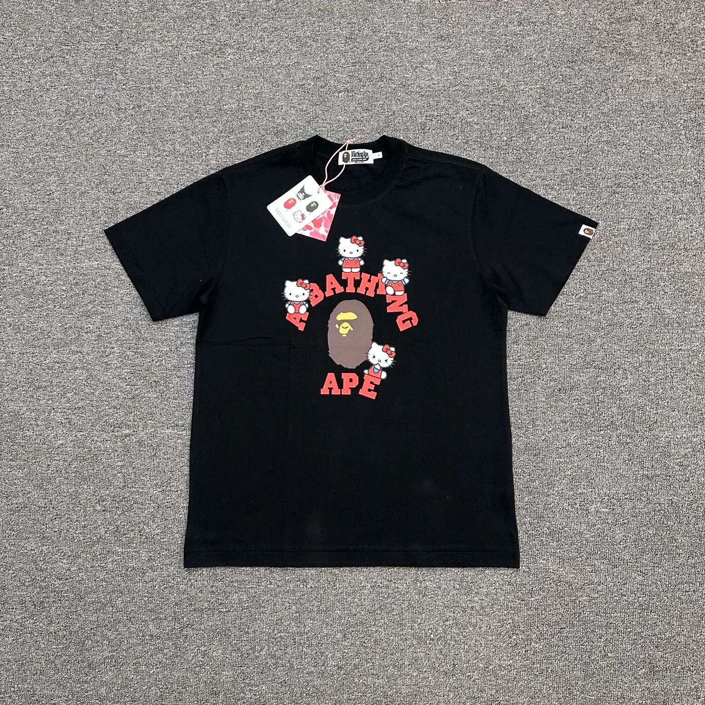 BAPE x Sanrio Hello Kitty Ape Head Graphic Cotton T-Shirt
