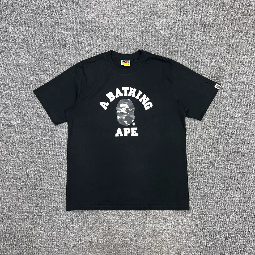 BAPE City Camo College Tee Black Glow-In-The-Dark T-Shirt