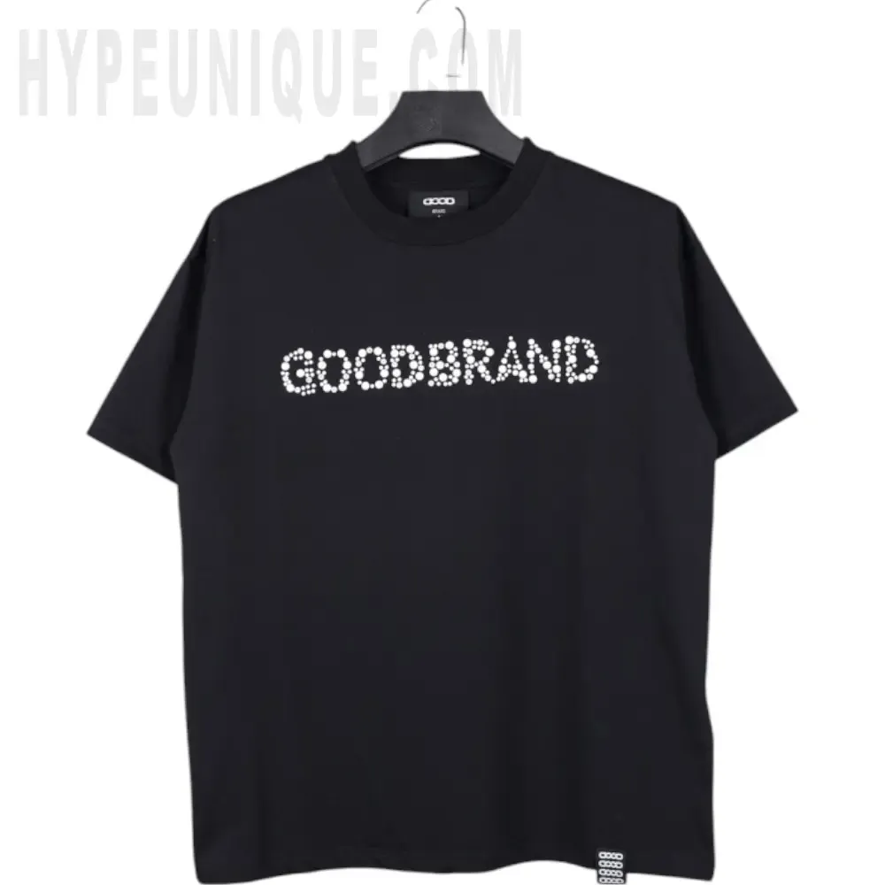 Sequin Logo T-Shirt Black