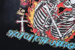 Printed graphic on the front of the clothes