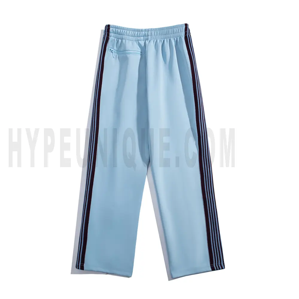 The back of the blue pants