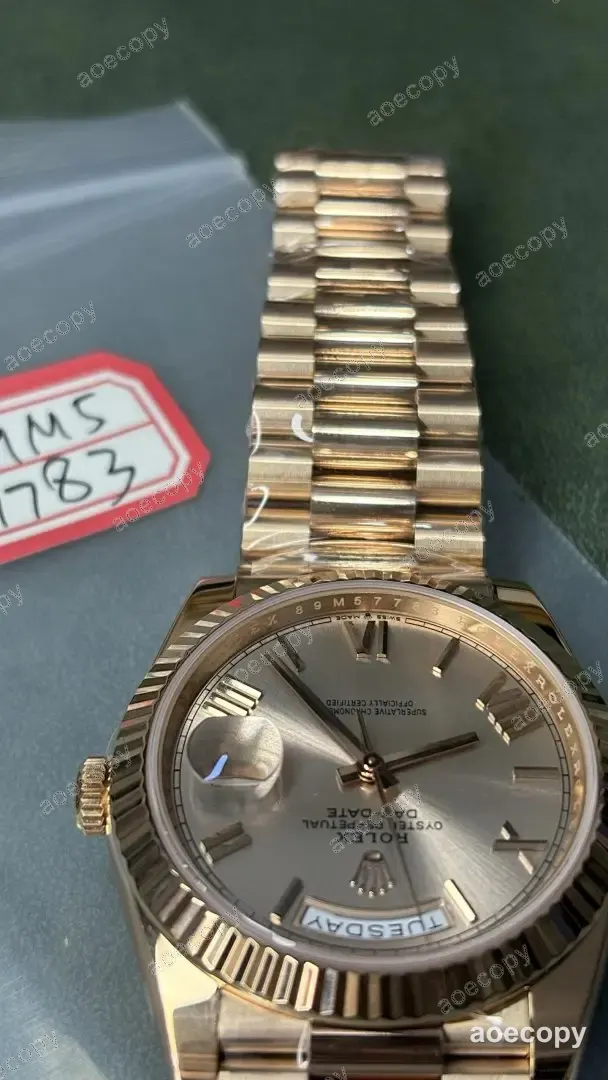 激安 ロレックス デイデイト ローズゴールド ウォッチ N級品 89M57783 No.0141