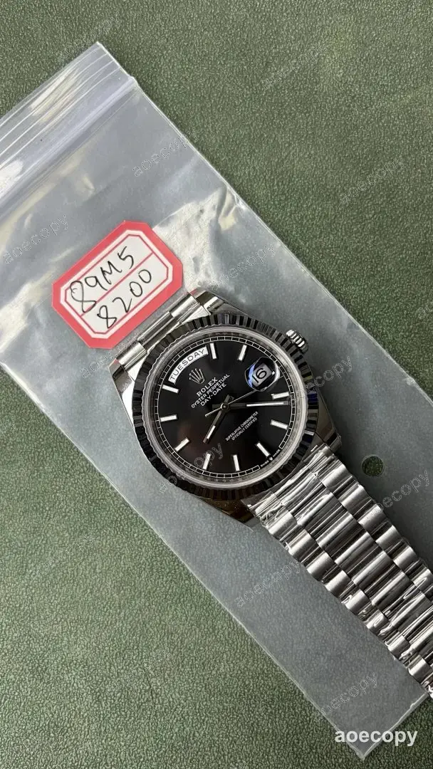 新作 ロレックス デイデイト ブラック ウォッチ N級品 89M58200 No.0177