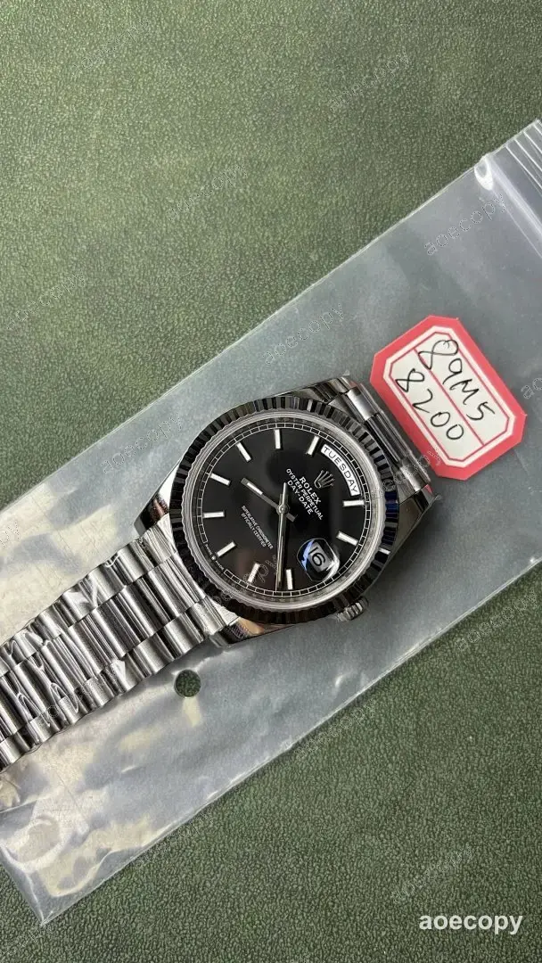 新作 ロレックス デイデイト ブラック ウォッチ N級品 89M58200 No.0177