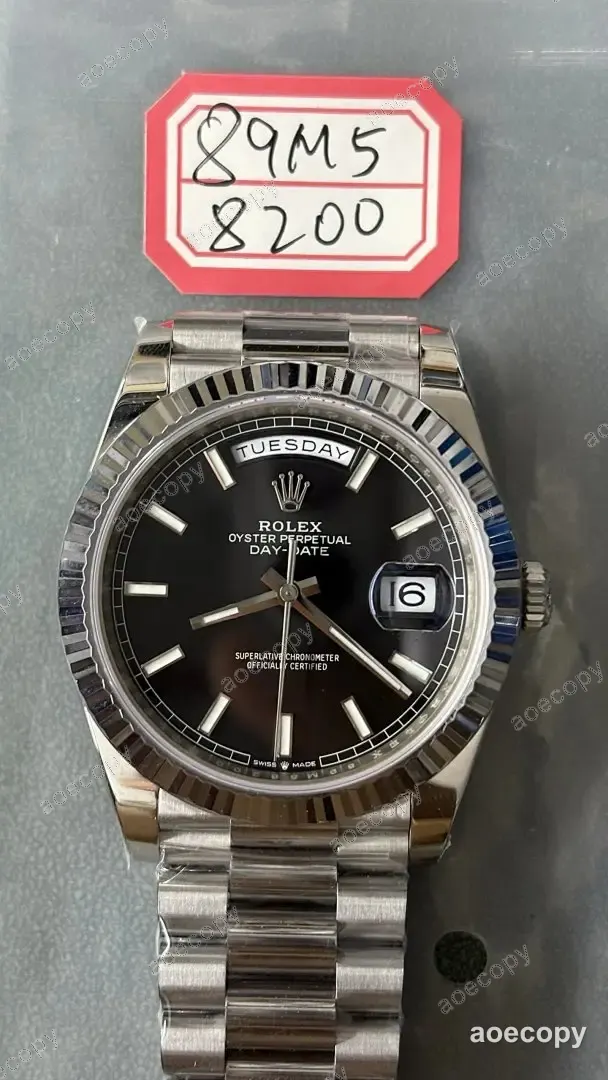 新作 ロレックス デイデイト ブラック ウォッチ N級品 89M58200 No.0177