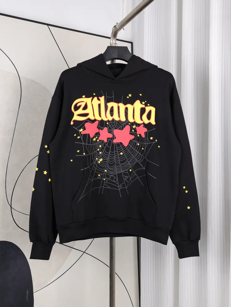 Sp5der Atlanta Hoodie Black