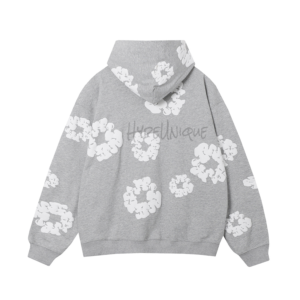 Denim Tears The Cotton Wreath Hoodie ‘Light Gray’ Reps