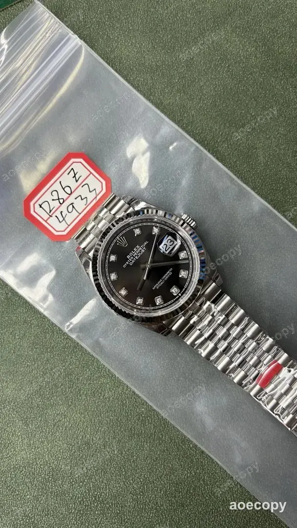 激安 ロレックス デイトジャスト ブラック ウォッチ N級品 R86Z4933 No.0222