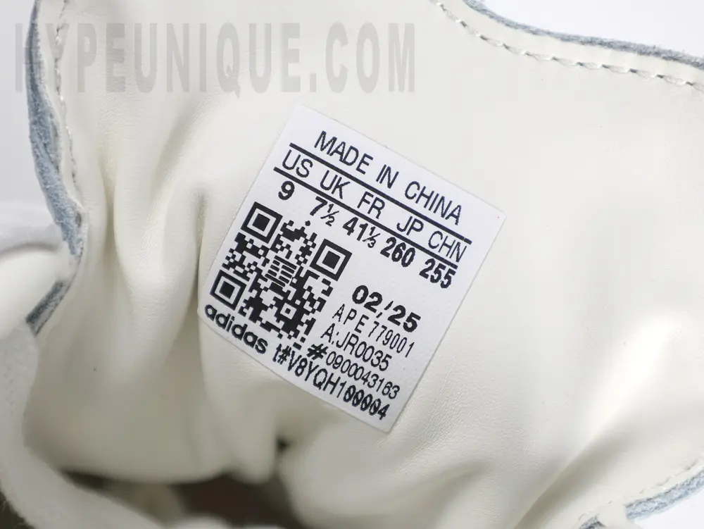 the brand size label