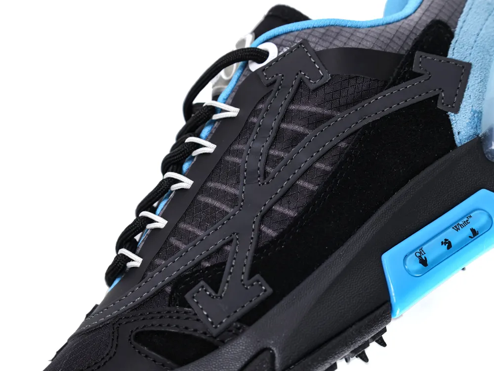 Off-White Odsy 2000 Sneakers Blue Black Side View