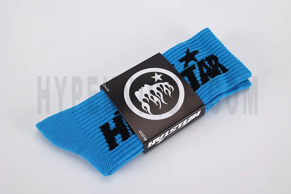Hellstar Logo Socks Blue